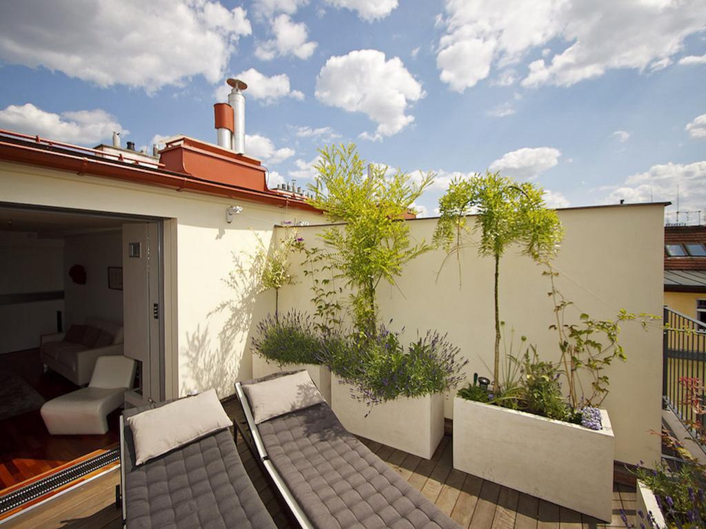 Luxury Penthouse Apartment Prag Oda fotoğraf