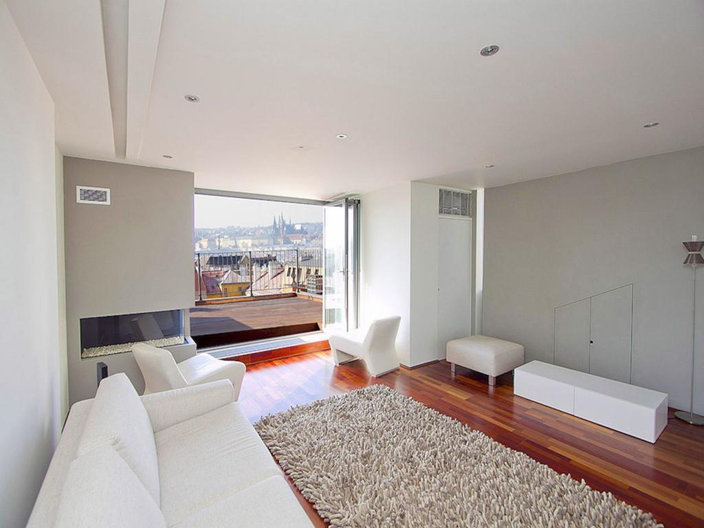 Luxury Penthouse Apartment Prag Oda fotoğraf